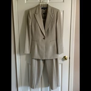 2 pc. Tan Kasper suit.